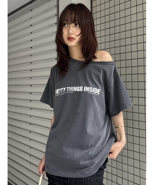 ONE SHOULDER Tシャツ（Tシャツ/カットソー）｜MOUSSY（マウジー