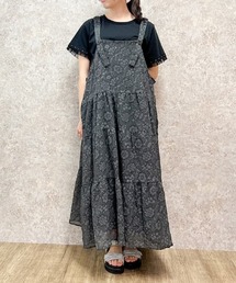 axes femme | ジャカードジャンスカ(ワンピース)