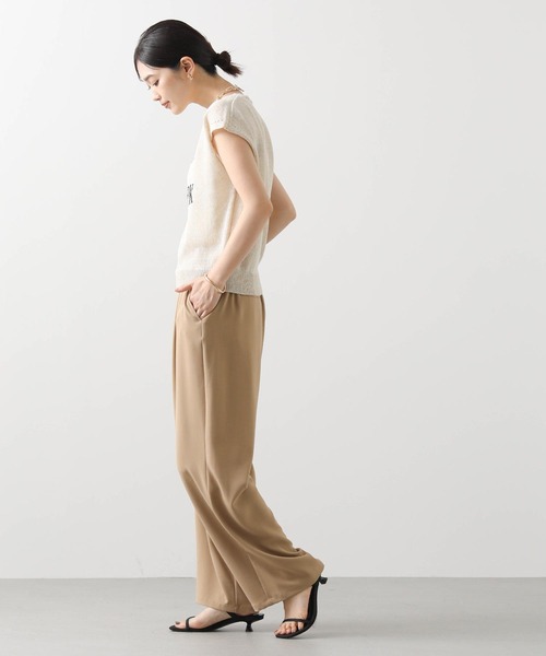 Gready Brilliant(グレディブリリアン)の「NEWYORKロゴニット(ニット/セーター・レディース・ベージュ/ネイビー・38)」の22枚目の写真