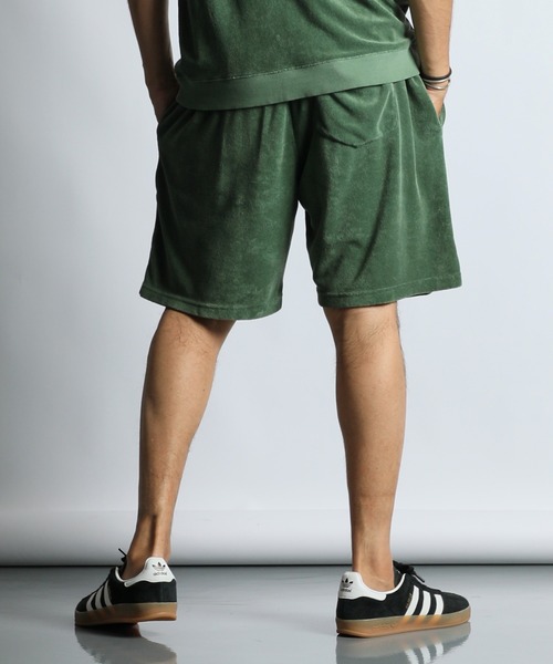 The DUFFER of ST.GEORGE(ザダファーオブセントジョージ)の「PIGMENT-DYE SETUP PILE SHORTS:ピグメント加工 セットアップ パイルショートパンツ(その他パンツ・メンズ・ホワイト/ミント/ネイビー・X-LARGE/LARGE/MEDIUM)」の13枚目の写真