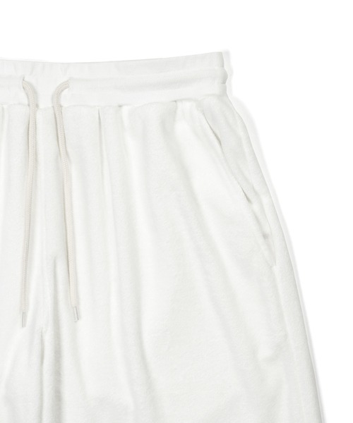The DUFFER of ST.GEORGE(ザダファーオブセントジョージ)の「PIGMENT-DYE SETUP PILE SHORTS:ピグメント加工 セットアップ パイルショートパンツ(その他パンツ・メンズ・ホワイト/ミント/ネイビー・X-LARGE/LARGE/MEDIUM)」の17枚目の写真