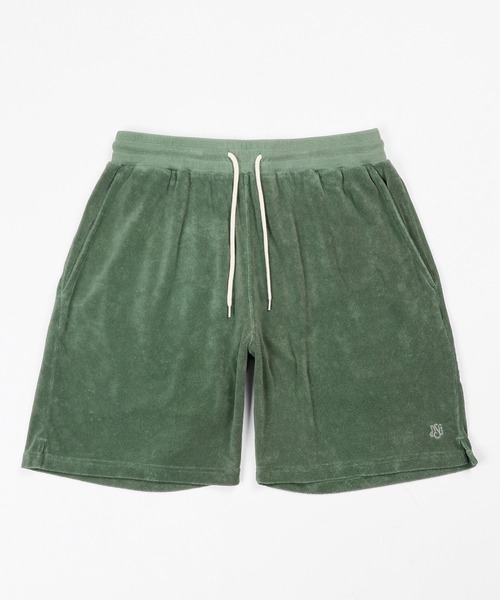 The DUFFER of ST.GEORGE(ザダファーオブセントジョージ)の「PIGMENT-DYE SETUP PILE SHORTS:ピグメント加工 セットアップ パイルショートパンツ(その他パンツ・メンズ・ホワイト/ミント/ネイビー・X-LARGE/LARGE/MEDIUM)」の15枚目の写真