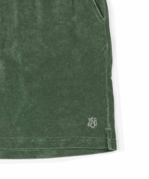 The DUFFER of ST.GEORGE(ザダファーオブセントジョージ)の「PIGMENT-DYE SETUP PILE SHORTS:ピグメント加工 セットアップ パイルショートパンツ(その他パンツ・メンズ・ホワイト/ミント/ネイビー・X-LARGE/LARGE/MEDIUM)」の20枚目の写真