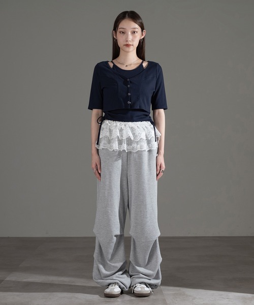 apres jour mignon(アプレジュールミニョン)の「カップ付きキャミセット【ZOZOTOWN限定アイテム】(アンサンブル・レディース・ブラウン系その他/アイボリー/ブルー/ネイビー・フリー/X-LARGE)」の10枚目の写真