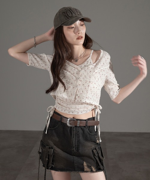 apres jour mignon(アプレジュールミニョン)の「カップ付きキャミセット【ZOZOTOWN限定アイテム】(アンサンブル・レディース・ブラウン系その他/アイボリー/ブルー/ネイビー・フリー/X-LARGE)」の14枚目の写真