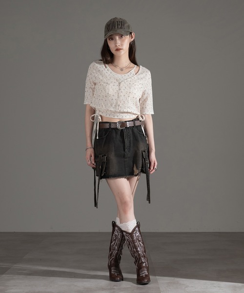 apres jour mignon(アプレジュールミニョン)の「カップ付きキャミセット【ZOZOTOWN限定アイテム】(アンサンブル・レディース・ブラウン系その他/アイボリー/ブルー/ネイビー・フリー/X-LARGE)」の19枚目の写真