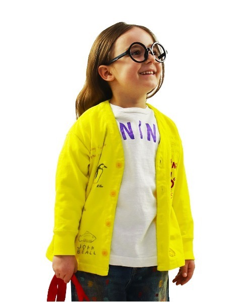 DENIM DUNGAREE(デニムダンガリー)の「PENNIE Cardigan(カーディガン/ボレロ・キッズ・イエロー・125/115)」の1枚目の写真