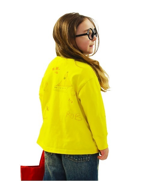 DENIM DUNGAREE(デニムダンガリー)の「PENNIE Cardigan(カーディガン/ボレロ・キッズ・イエロー・125/115)」の4枚目の写真