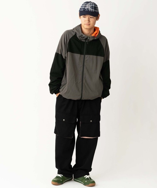 ブラック ジップアップ ジャンパー 819clock ジップアップパーカー【ブラック】 | km/h【バイカーズ