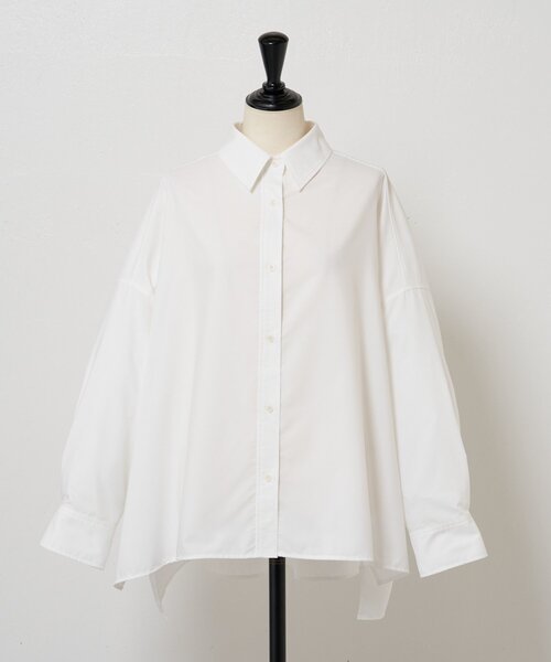 BEARDSLEY(ビアズリー)の「ポンチョシャツ(シャツ/ブラウス・レディース・ベージュ/ホワイト・FREE)」の18枚目の写真