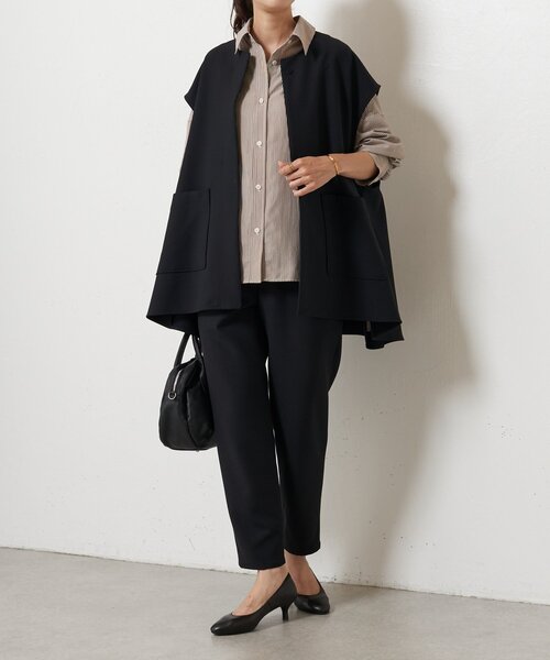 BEARDSLEY(ビアズリー)の「ポンチョシャツ(シャツ/ブラウス・レディース・ベージュ/ホワイト・FREE)」の16枚目の写真