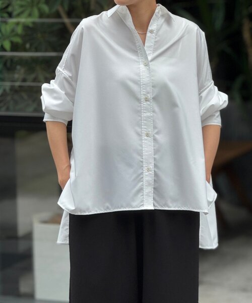 BEARDSLEY(ビアズリー)の「ポンチョシャツ(シャツ/ブラウス・レディース・ベージュ/ホワイト・FREE)」の10枚目の写真