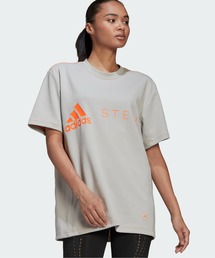 【ほぼ未使用品】adidas アディダス ステラ レアTシャツ グレー オレンジ ブランド古着】adidas by Stella McCartney（アディダスバイ