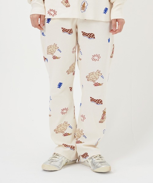 Common Noun(コモン ナウン)の「“CAT”&“DOG” norahi サーマルパンツ(その他パンツ・レディース・オフホワイト/グレー・M/L)」の1枚目の写真