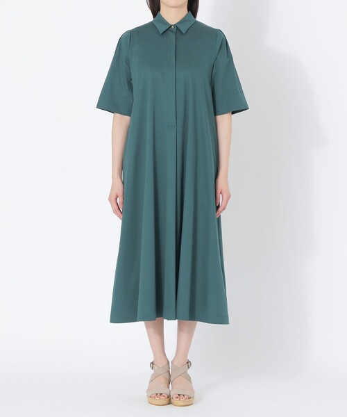 S.ESSENTIALS(エスエッセンシャルズ)の「【DRESOPHY】シャツワンピース(ワンピース・レディース・グリーン系その他4/ダークネイビー・36/38)」の5枚目の写真