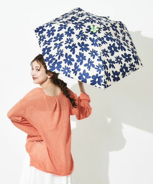 collex（コレックス）の「Ohana Parasol 折りたたみ日傘 フラワー【assa】（折りたたみ傘・レディース・ピンク/ネイビー・フリー）」の20枚目の写真