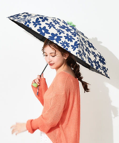 collex（コレックス）の「Ohana Parasol 折りたたみ日傘 フラワー【assa】（折りたたみ傘・レディース・ピンク/ネイビー・フリー）」の3枚目の写真