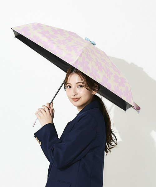 collex（コレックス）の「Ohana Parasol 折りたたみ日傘 フラワー【assa】（折りたたみ傘・レディース・ピンク/ネイビー・フリー）」の4枚目の写真
