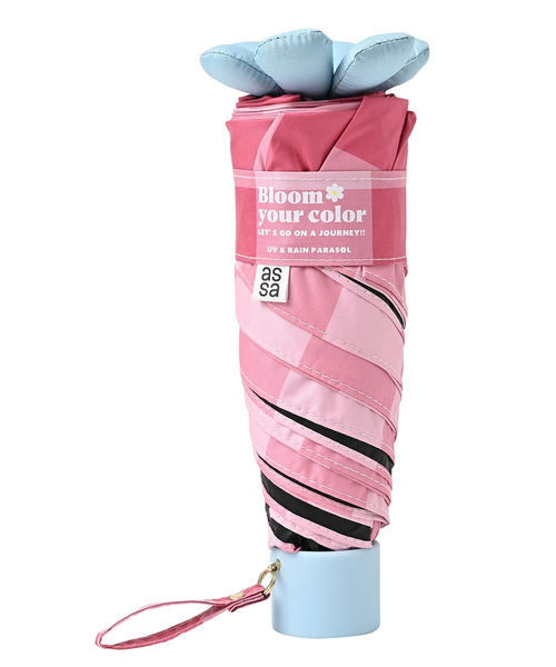 collex（コレックス）の「Ohana Parasol 折りたたみ日傘 フラワー【assa】（折りたたみ傘・レディース・ピンク/ネイビー・フリー）」の22枚目の写真