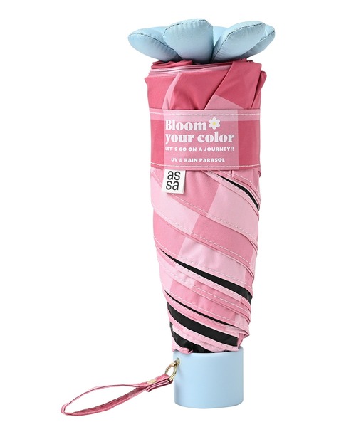 collex（コレックス）の「Ohana Parasol 折りたたみ日傘 フラワー【assa】（折りたたみ傘・レディース・ピンク/ネイビー・フリー）」の16枚目の写真