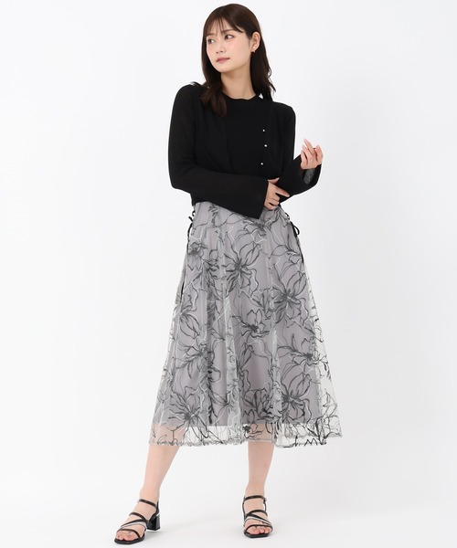 MISCH MASCH(ミッシュマッシュ)の「サイドレースアップニットドッキングワンピース(ワンピース・レディース・ピンク/グレー/ブラック・フリ-)」の15枚目の写真