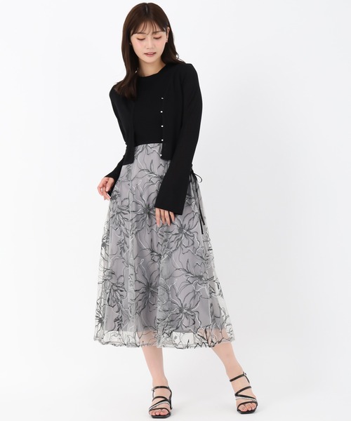 MISCH MASCH(ミッシュマッシュ)の「サイドレースアップニットドッキングワンピース(ワンピース・レディース・ピンク/グレー/ブラック・フリ-)」の16枚目の写真