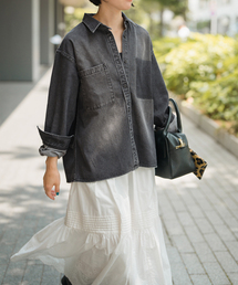 Spick & Span（スピックアンドスパン）の「《WEB限定 / 追加》5 1/2 SOFT DENIM SHIRT（シャツ/ブラウス）」