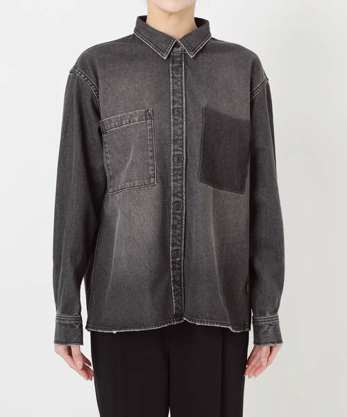 Spick & Span(スピックアンドスパン)の「《WEB限定 / 追加》5 1/2 SOFT DENIM SHIRT(シャツ/ブラウス・レディース・ブラック/ブルー系その他・FREE)」の22枚目の写真