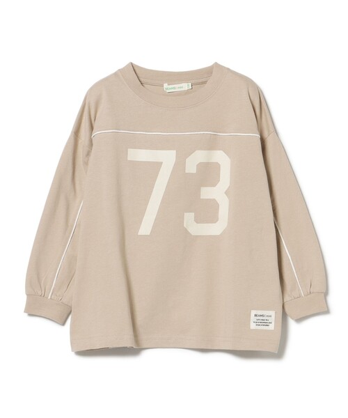 BEAMS mini(ビームスミニ)の「ナンバー ロゴ ロングスリーブ Tシャツ 2025FW(90~130cm)(Tシャツ/カットソー・キッズ・グリーン系その他5/ベージュ/ネイビー・90/100/110/120/140/130)」の14枚目の写真