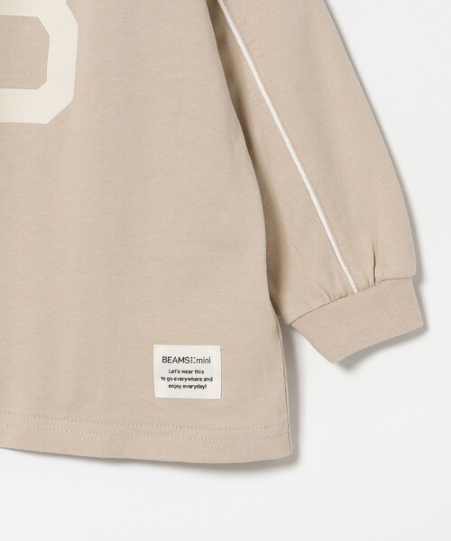 BEAMS mini(ビームスミニ)の「ナンバー ロゴ ロングスリーブ Tシャツ 2025FW(90~130cm)(Tシャツ/カットソー・キッズ・グリーン系その他5/ベージュ/ネイビー・90/100/110/120/140/130)」の16枚目の写真