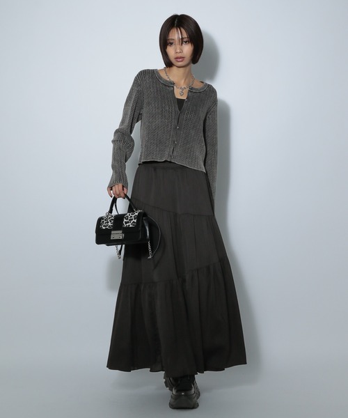 PAGEBOY（ページボーイ）の「ピグメントケーブルカーディガン（カーディガン/ボレロ・レディース・マスタード/ネイビー/チャコールグレー/オフホワイト・FREE）」の17枚目の写真