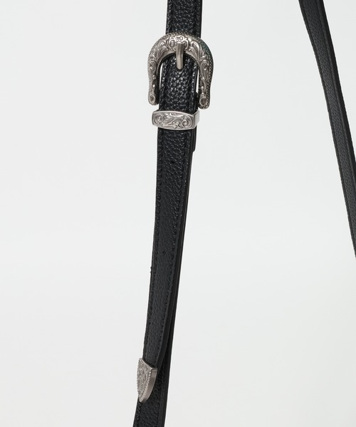 RAGEBLUE（レイジブルー）の「ウエスタンバックル/ラウンドミニショルダーバッグ（ショルダーバッグ・メンズ・ブラック/ブラウン/ブラック系その他/その他19・FREE）」の7枚目の写真