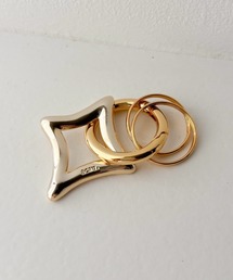 tone（トーン）の「【ECRu.】スターライト カラビナ キーリング（キーケース/キーアクセサリー）」