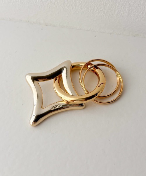 tone（トーン）の「【ECRu.】スターライト カラビナ キーリング（キーケース/キーアクセサリー・レディース・その他/シルバー/ゴールド・FREE）」の2枚目の写真