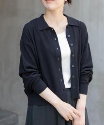 FORK&SPOON | FORK&SPOON ニットポロカーディガン(カーディガン/ボレロ)