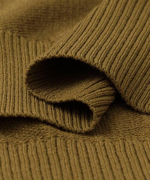 FORK&SPOON(フォークアンドスプーン)の「FORK&SPOON ニットポロカーディガン(カーディガン/ボレロ・レディース・マスタード/ネイビー・1)」の3枚目の写真