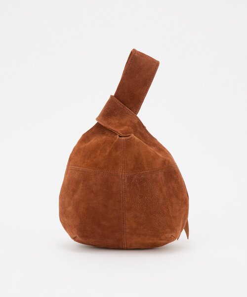 russet(ラシット)の「【再値下げ】スエード巾着ハンドバッグ(トートバッグ・レディース・イエロー/ベージュ/ブラウン/グレー・FREE)」の8枚目の写真