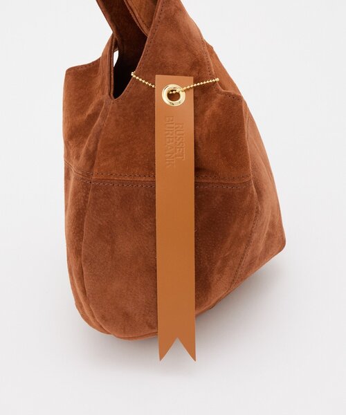 russet(ラシット)の「【再値下げ】スエード巾着ハンドバッグ(トートバッグ・レディース・イエロー/ベージュ/ブラウン/グレー・FREE)」の9枚目の写真