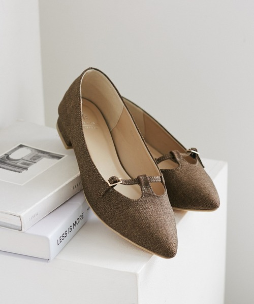 ROPE' PICNIC(ロペピクニック)の「Tストラップフラットパンプス(パンプス・メンズ・ブラック/ダークブラウン・L/M/S)」の8枚目の写真