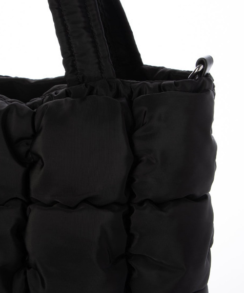 cache cache(カシュ カシュ)の「カシュカシュ cachecache / ゴムキルト2wayトートバッグ(トートバッグ・レディース・ブラック/グレー/ブラウン・FREE)」の9枚目の写真