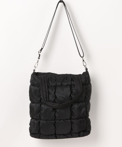 cache cache(カシュ カシュ)の「カシュカシュ cachecache / ゴムキルト2wayトートバッグ(トートバッグ・レディース・ブラック/グレー/ブラウン・FREE)」の11枚目の写真