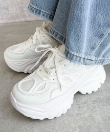 WEGO | WEGO/【25年秋冬新作】ラバーコンビ厚底スニーカー(スニーカー)