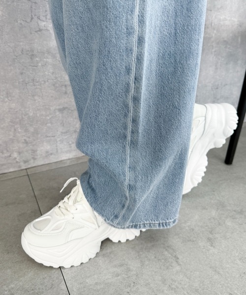 WEGO(ウィゴー)の「WEGO/ラバーコンビ厚底スニーカー(スニーカー・レディース・ホワイト/ブラック/シルバー・LARGE/MEDIUM/SMALL)」の11枚目の写真