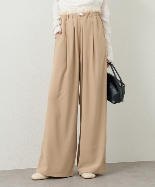 mystic（ミスティック）の「【オールシーズン対応/WEB限定アイボリー】フリルイージーパンツ（その他パンツ・レディース・ブラウン/ベージュ/ブラック/ベージュ系その他2/アイボリー・0/1/2）」の5枚目の写真