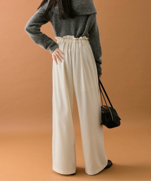 mystic（ミスティック）の「【オールシーズン対応/WEB限定アイボリー】フリルイージーパンツ（その他パンツ・レディース・ブラウン/ベージュ/ブラック/ベージュ系その他2/アイボリー・0/1/2）」の14枚目の写真