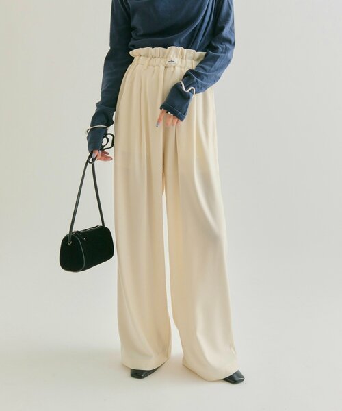 mystic（ミスティック）の「【オールシーズン対応/WEB限定アイボリー】フリルイージーパンツ（その他パンツ・レディース・ブラウン/ベージュ/ブラック/ベージュ系その他2/アイボリー・0/1/2）」の16枚目の写真