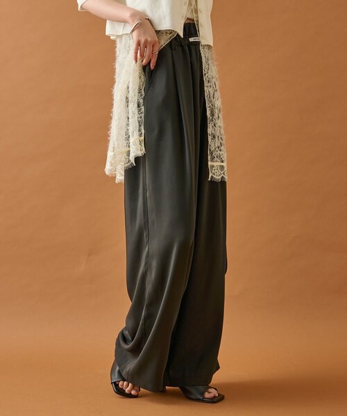 mystic（ミスティック）の「【オールシーズン対応/WEB限定アイボリー】フリルイージーパンツ（その他パンツ・レディース・ブラウン/ベージュ/ブラック/ベージュ系その他2/アイボリー・0/1/2）」の19枚目の写真