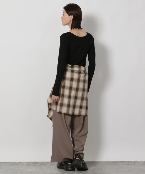 LAKOLE（ラコレ）の「ダブルクロスイージーパンツ / 577710（その他パンツ・レディース・モカ/マスタード/ブラウン/ブラック/チャコールグレー・MEDIUM/LARGE）」の18枚目の写真