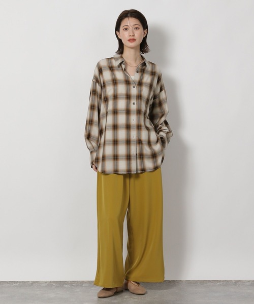 LAKOLE（ラコレ）の「ダブルクロスイージーパンツ / 577710（その他パンツ・レディース・モカ/マスタード/ブラウン/ブラック/チャコールグレー・MEDIUM/LARGE）」の19枚目の写真