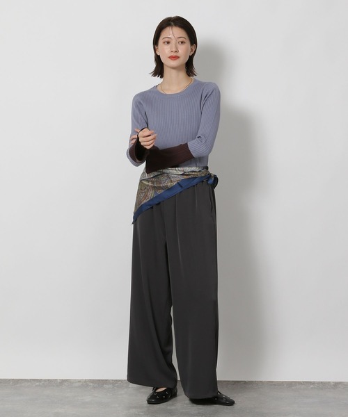 LAKOLE（ラコレ）の「ダブルクロスイージーパンツ / 577710（その他パンツ・レディース・モカ/マスタード/ブラウン/ブラック/チャコールグレー・MEDIUM/LARGE）」の11枚目の写真